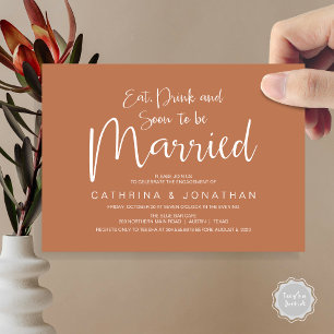 Wedding Engagement Party, Handwriting Script Invitation