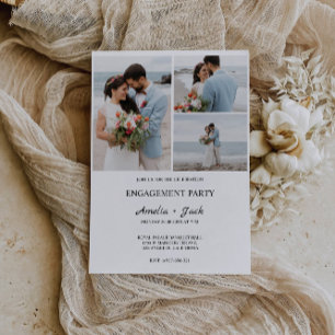 Wedding Engagement Photo Invitation Template