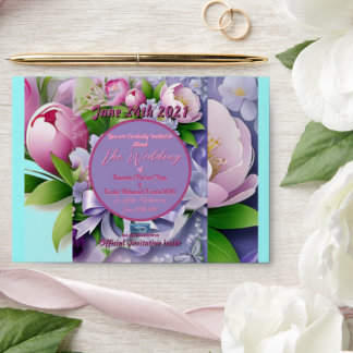 Wedding Env. 5f Violet(Horizon E)RFPMDesigns©️2024 Envelope