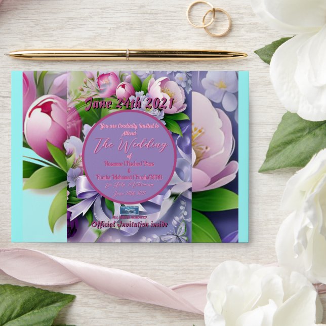 Wedding Env. 5f Violet(Horizon E)RFPMDesigns©️2024 Envelope (Wedding)