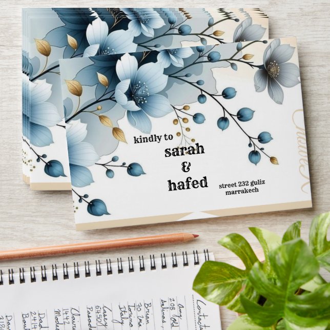 Wedding Envelope Address Template,  Wedding Invita (Stacked)