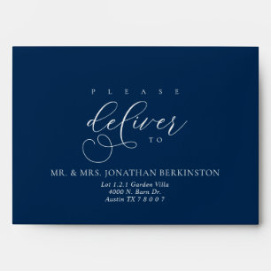 Wedding Envelope in Modern Minimalist themed