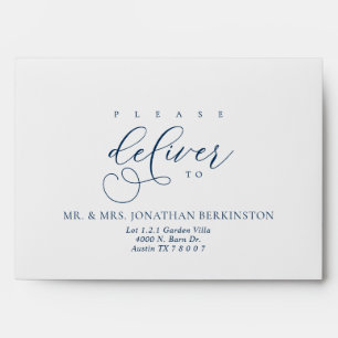 Wedding Envelope in Modern Minimalist themed