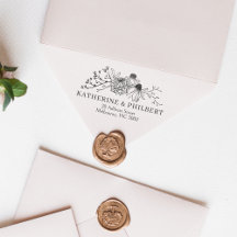 Wedding Envelope return address stamp