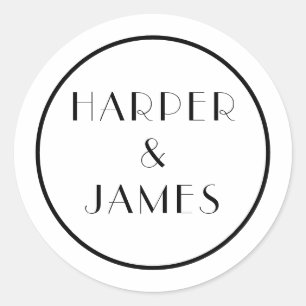 Wedding Envelope Seal in a Parisian Style