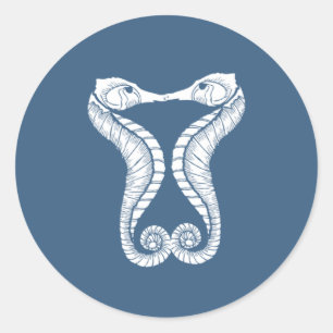 Wedding Envelope Seal Seahorses