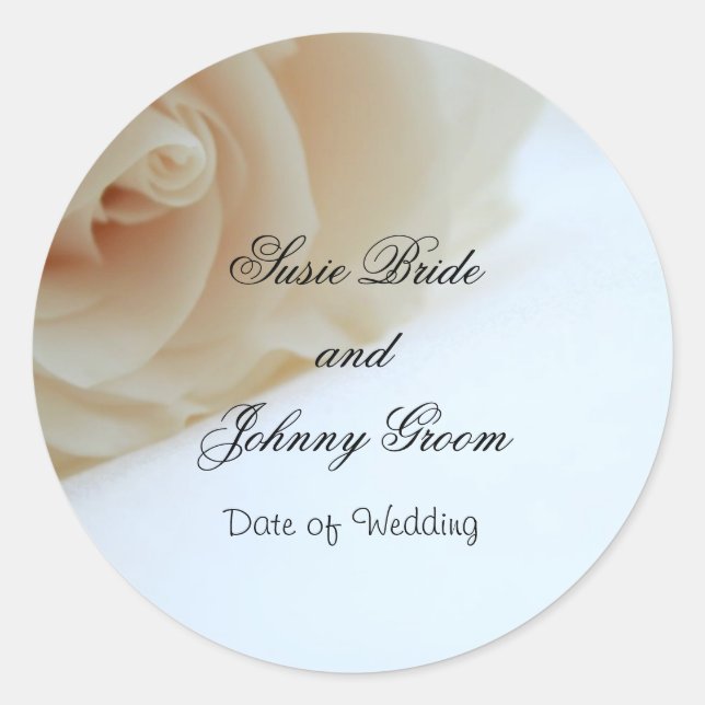 Wedding Envelope Seal Sticker Template (Front)