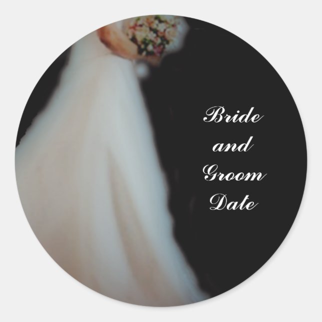 Wedding Envelope Seal Stickers Template (Front)