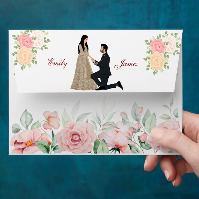 Wedding Envelopes | Personalized Invitation (Hand)