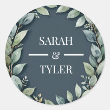 WEDDING EUCALYPTUS WREATH Sticker