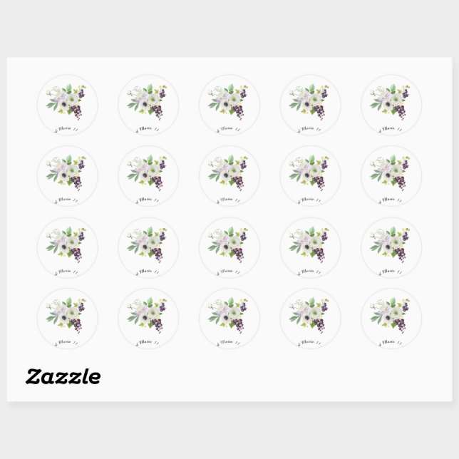 Wedding event personalized sticker (Sheet)