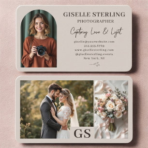 Wedding Event Photographer Business Card