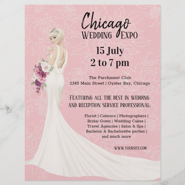 Wedding Expo choose background color Flyer (Front)
