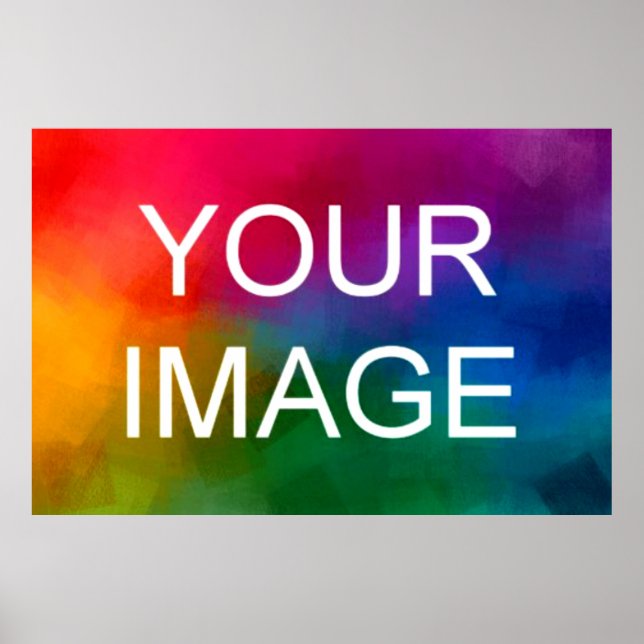 Wedding Family Event Photo Simple Custom Template Poster (Front)