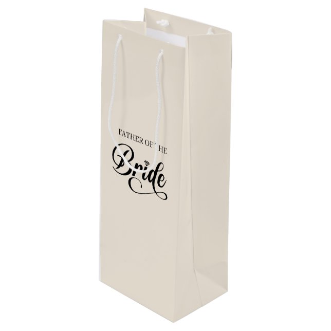 Wedding Father of Bride Gift Bag (Front Angled)