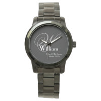 Wedding Father Of Groom Gift Monogram Cool Classic