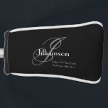 Wedding Father Of The Bride Gift Classic Monogram  Golf Head Cover<br><div class="desc">Bridal Party Gifts Wedding Father Of The Bride Gift Classic Monogram Putter Cover. Click personalize this template to customize it with the Monogram last name Initial, the first name, and the wedding date quickly and easily. Wedding Father Of The Bride Gift Classic Monogram Golf Head Cover, is part of the...</div>