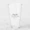 Wedding FATHER OF THE BRIDE Personalized Pint