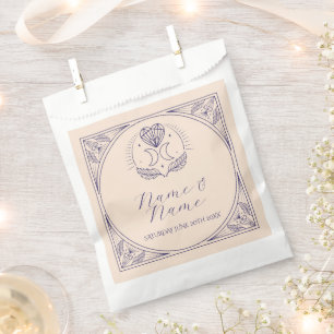 Wedding Favor Bags Tarot Cards Heart Moon
