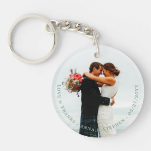 Wedding Favor Photo Personalized Keychain