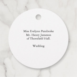 Wedding Favors & Packaging Favour Tags