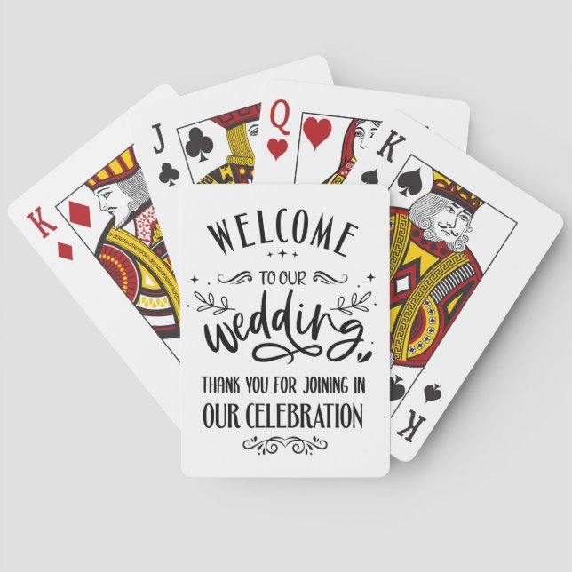 Wedding Favors Playing Cards (Back)
