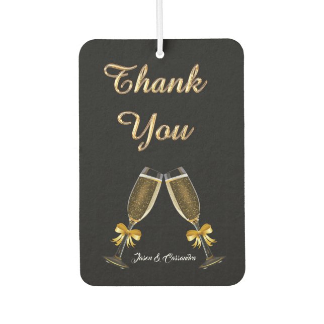 Wedding Favour Air Freshener (Front)