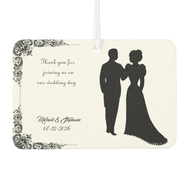 Wedding Favour Air Freshener (Front)
