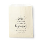 Wedding Favour Bag - Sweet Ending to New Beginning
