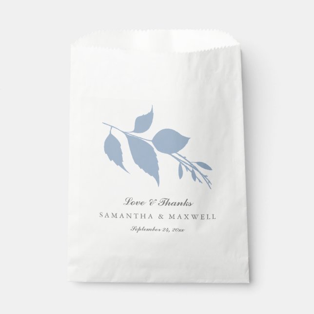 Wedding Favour Bags Love & Thanks Modern (Front)