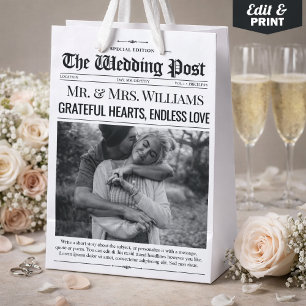 Wedding Favour Bags Wedding Newspaper Gift Bag