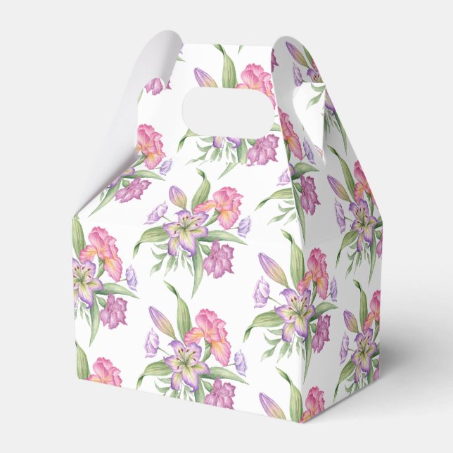 Wedding Favour Box-Flowers Favour Box (Front Side)