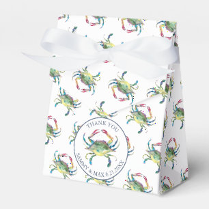 Wedding Favour Boxes Watercolor Beach