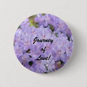 Wedding favour buttons Journey of Love Lavender