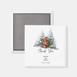 Wedding Favour Christmas Adventure Outdoor Marriag Magnet