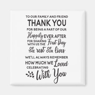 WEDDING FAVOUR MAGNET
