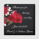 Wedding Favour Magnets<br><div class="desc">One of our most popular designs on magnets to give a wedding favour! All text is fully customizable by you to suit your needs.</div>