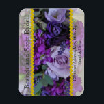 Wedding Favour Personalized Magnet Template<br><div class="desc">Wonderful wedding favours for your guests.</div>