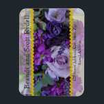 Wedding Favour Personalized Magnet Template<br><div class="desc">Wonderful wedding favours for your guests.</div>