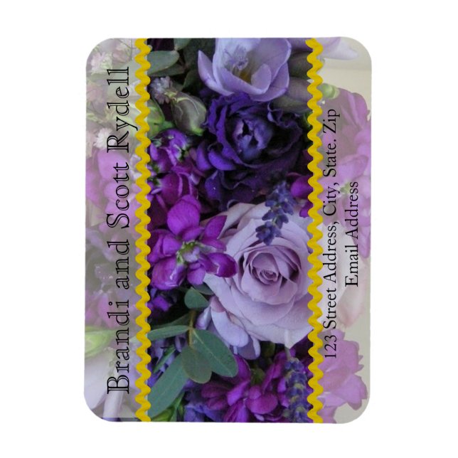 Wedding Favour Personalized Magnet Template (Vertical)