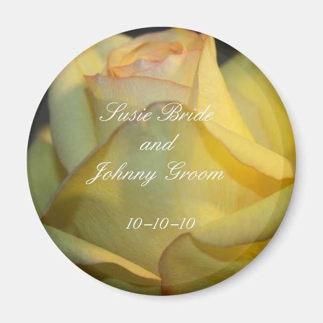Wedding Favour Personalized Magnets (Front)