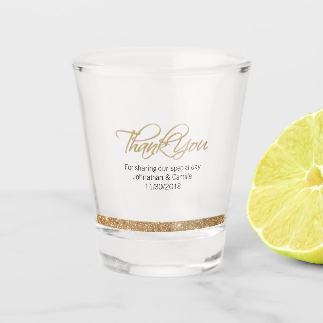 Wedding Favour Shot Glass (Front)