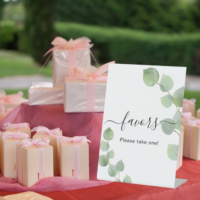 Wedding favour sign eucalyptus greenery (Creator Uploaded)