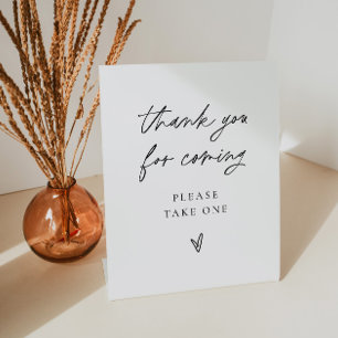 Wedding Favour Sign Modern Party Shower Table Deco