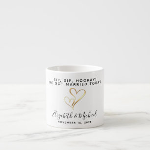 Wedding Favour Sip Sip Hooray Espresso Cup