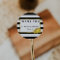 Wedding Favour Stickers | Black Stripe & Gold Peon