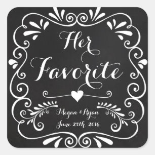 Wedding Favour Stickers for Treats or Cookies