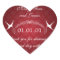 Wedding Favour Tag Birds & Diamonds Red