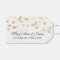 Wedding Favour Tag Faux Gold Foil Glitter Lights