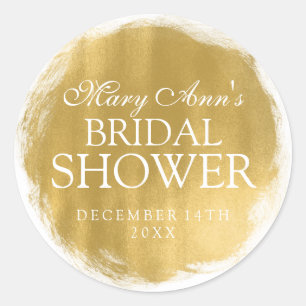 Wedding Favour Tag Gold Paint Look